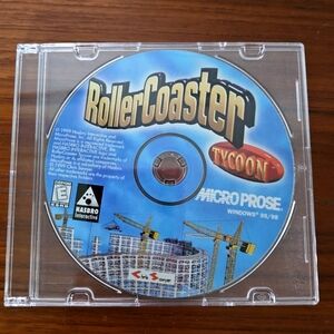 Roller Coaster Tycoon PC Vintage Game 1999 Windows 95 98 in Jewel Case